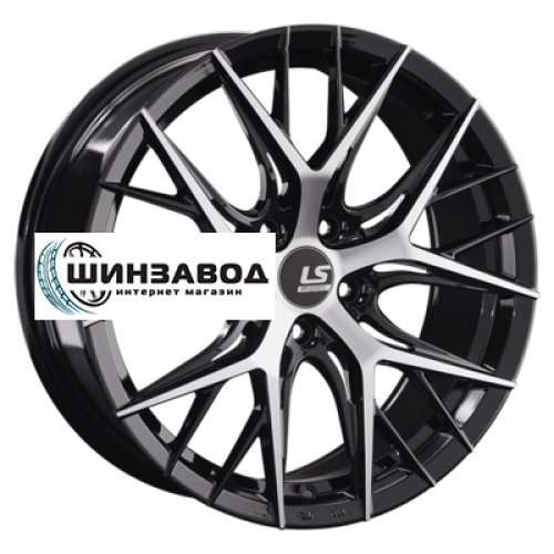 LS FlowForming 8x18/5x112 ET39 D66,6 RC57 BKF (конус)