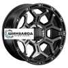 LS FlowForming 9x17/6x114,3 ET25 D67,1 RC68 BKF (конус, Колпак+лого)
