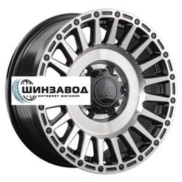 LS FlowForming 8x17/6x139,7 ET36 D100,1 RC95 BKSF (конус, Колпак+лого)