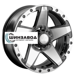 LS 8x16/5x150 ET2 D110,1 1284 BKF (конус, Колпак+лого)