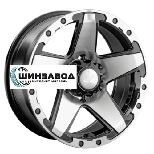 LS 8x16/5x150 ET2 D110,1 1284 BKF (конус, Колпак+лого)
