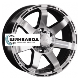 LS 7,5x17/6x139,7 ET25 D106,1 1289 BKF (конус, Колпак+лого)