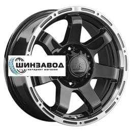 LS 7,5x17/6x139,7 ET25 D106,1 1289 BKL (конус, Колпак+лого)