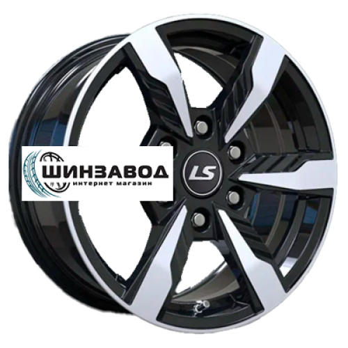 LS 7,5x17/6x139,7 ET30 D106,1 1301 BKF (конус, Колпак+лого)
