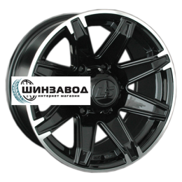 LS 8x17/6x139,7 ET10 D107,1 763 BKL (конус, Колпак+лого)