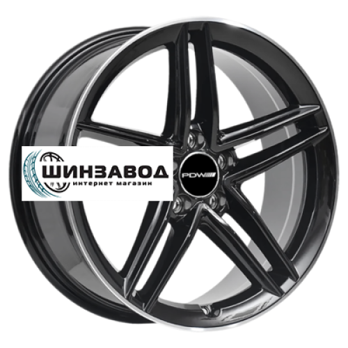 PDW 7,5x18/5x112 ET35 D66,56 FF2127 Gloss Black Machine Edge (PDW)