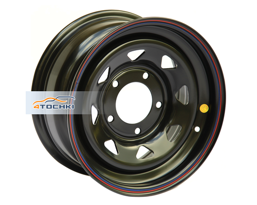 Диски Off-Road Wheels 8x17/5x127 ET0 D75 Jeep черный (треугольник мелкий)