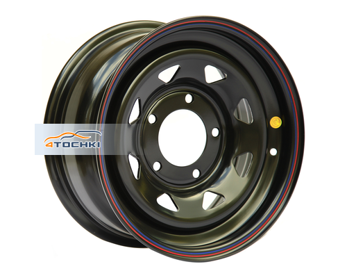 Диски Off-Road Wheels 8x16/5x130 ET20 D84 Мерседес черный (треуг. мелкий)