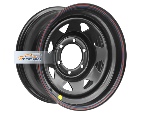 Диски Off-Road Wheels 8x15/6x139,7 ET-25 D110 Тойота Ниссан черный (треуг. мелкий)