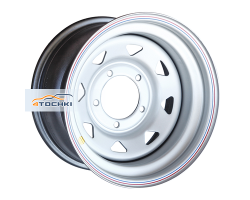 Диски Off-Road Wheels 8x15/5x139,7 ET-19 D110 УАЗ серебристый (треуг. мелкий)