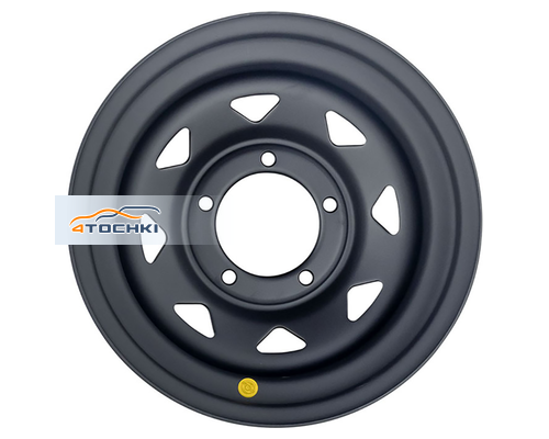 Диски Off-Road Wheels 8x15/5x139,7 ET-19 D110 УАЗ Черный матовый (треуг. мелкий)