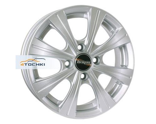 Диски Tech Line 423 Silver 5,5x14/4x100 ЕТ49 D56,6