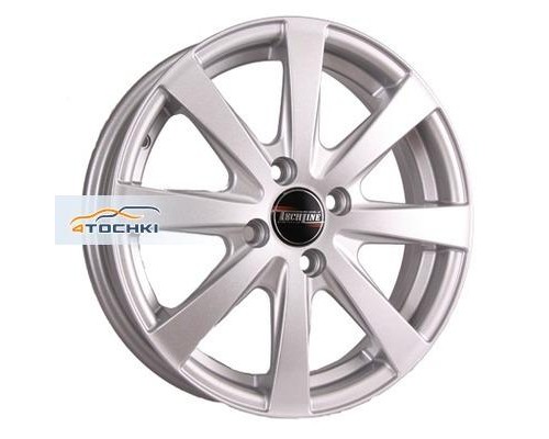 Диски Tech Line 634 Silver 6x16/4x100 ЕТ37 D67,1