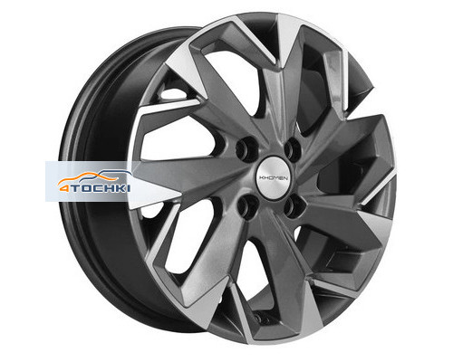 Диски Khomen Wheels 5,5x14/4x100 ET45 D56,1 KHW1402 (Civic/Fit) Gray-FP