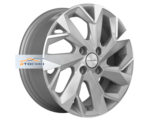 Диски Khomen Wheels 5,5x14/4x100 ET43 D60,1 KHW1402 (Corolla/X-RAY/Logan) F-Silver-FP