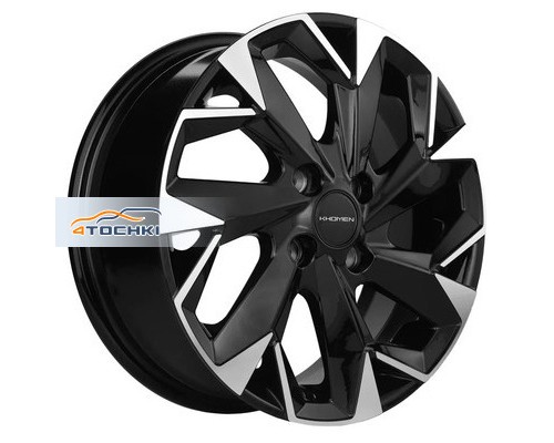 Диски Khomen Wheels 5,5x14/4x100 ET43 D67,1 KHW1402 Black-FP
