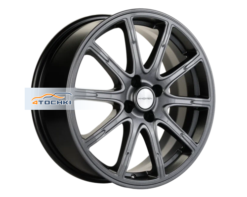 Диски Khomen Wheels 6,5x17/4x100 ET44 D54,1 KHW1707 (KIA Rio I/II Solaris I/II) Gray