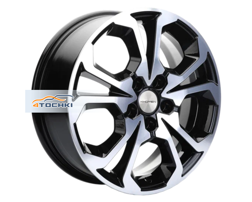 Диски Khomen Wheels 7x17/5x108 ET43 D65,1 KHW1711 (DFM AX 7) Black-FP