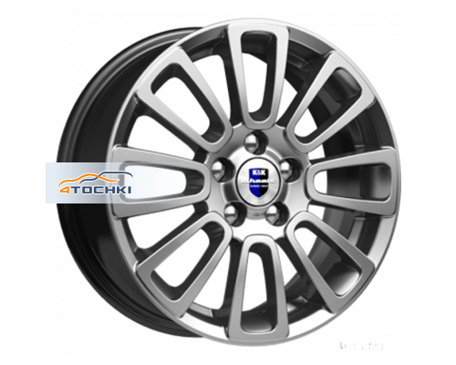 Диски K&K 6x15/5x100 ET40 D67,1 Неман (КС717) Дарк платинум