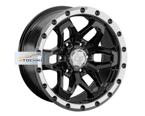 Диски LS 9x17/6x139,7 ET15 D106,1 1350 BKL (конус, Колпак+лого)