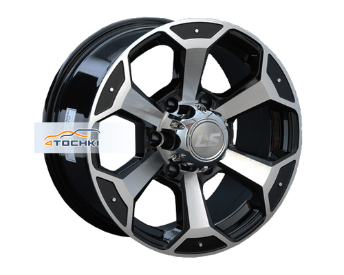 Диски LS 7,5x18/6x139,7 ET42 D75,1 187 BKF (конус, Колпак+лого)
