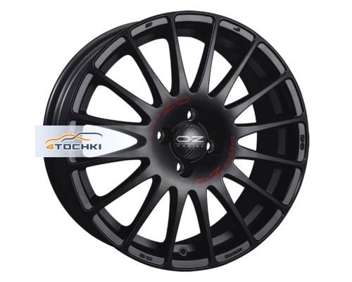 Диски OZ 7,5x17/5x112 ET35 D75 Superturismo GT Matt Black + Red Lettering