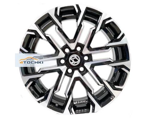 Диски Khomen Wheels 9x22/6x139,7 ET40 D95,10 AZIMUT 2205 (LC300) Black-FP