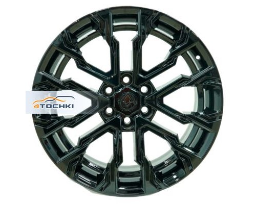 Диски Khomen Wheels 9x22/6x139,7 ET40 D95,10 AZIMUT 2205 (LC300) Black matt