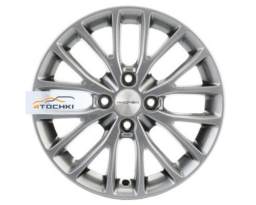 Диски Khomen Wheels 6x15/4x100 ET48 D54,1 KHW1506 (Rio I) G-Silver