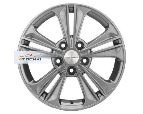 Диски Khomen Wheels 6x16/5x114,3 ET43 D67,1 KHW1603 (Creta/Seltos) G-Silver