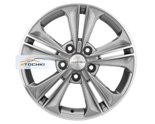 Диски Khomen Wheels 6x16/5x114,3 ET43 D67,1 KHW1603 (Creta/Seltos) G-Silver-FP