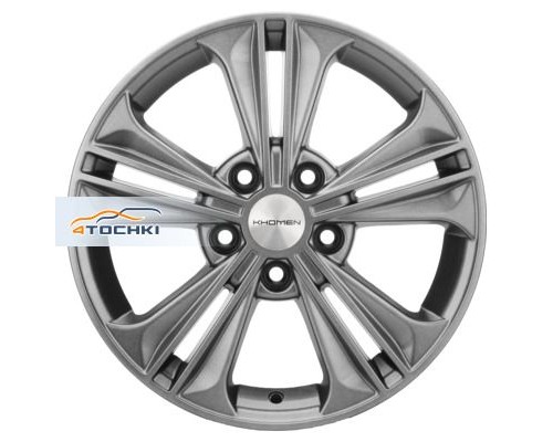 Диски Khomen Wheels 6x16/5x114,3 ET43 D67,1 KHW1603 (Creta/Seltos) Gray