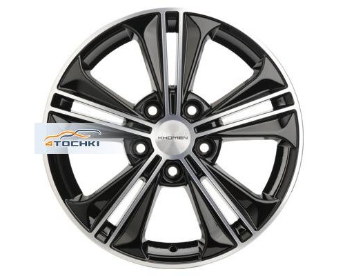 Диски Khomen Wheels 6x16/5x112 ET50 D57,1 KHW1603 (Jetta) Black-FP
