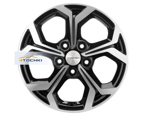 Диски Khomen Wheels 6,5x16/5x108 ET50 D63,3 KHW1606 (Focus) Black-FP