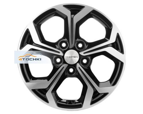 Диски Khomen Wheels 6,5x16/5x114,3 ET50 D66,1 KHW1606 (Kaptur) Black-FP