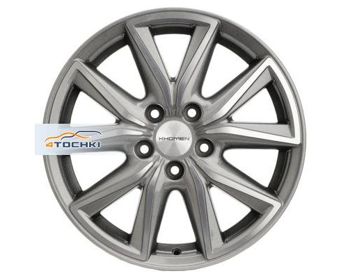 Диски Khomen Wheels 7x17/5x114,3 ET53 D67,1 KHW1706 (Ceed) G-Silver-FP