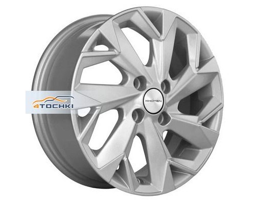 Диски Khomen Wheels 5,5x14/4x100 ET43 D60,1 KHW1402 (Corolla/X-RAY/Logan) F-Silver