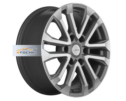 Диски Khomen Wheels 7,5x18/6x139,7 ET30 D106,1 KHW1805 (Fortuner/Hilux) F-Silver-FP