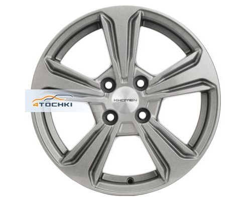 Диски Khomen Wheels 6x15/4x100 ET45 D54,1 KHW1502 (Solano) G-Silver