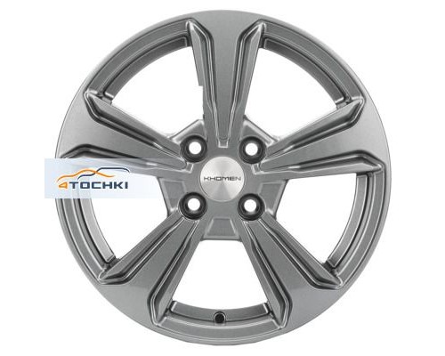 Диски Khomen Wheels 6x15/4x100 ET50 D60,1 KHW1502 (Vesta) Gray