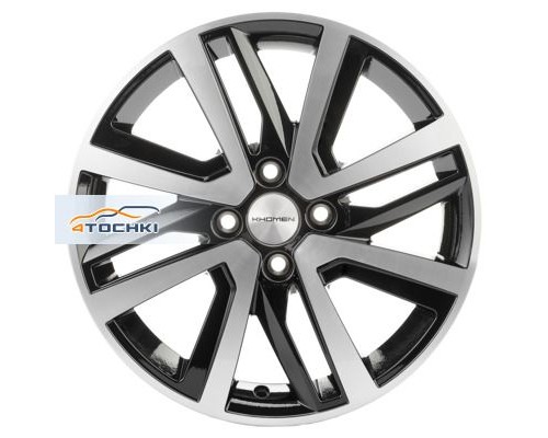 Диски Khomen Wheels 6x16/4x100 ET46 D54,1 KHW1609 (Rio II/Solaris II) Black-FP