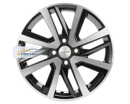 Диски Khomen Wheels 6x16/4x100 ET50 D60,1 KHW1609 (Vesta/Largus) Black-FP