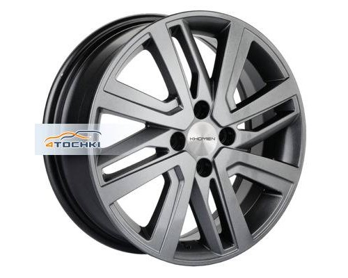 Диски Khomen Wheels 6x16/4x100 ET50 D60,1 KHW1609 (Vesta/Largus) G-Silver