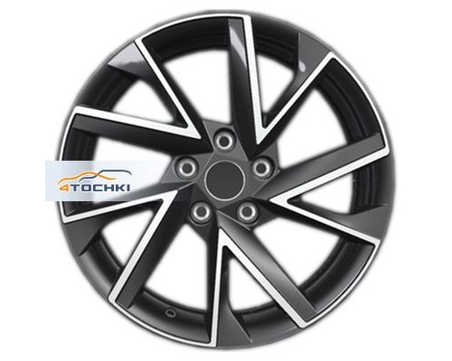 Диски Khomen Wheels 7x17/5x112 ET49 D66,6 KHW1714 (Audi A4) Black-FP