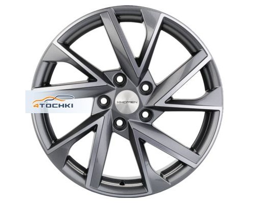 Диски Khomen Wheels 7x17/5x112 ET45 D57,1 KHW1714 (Karog) Gray-FP