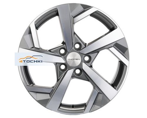 Диски Khomen Wheels 7x17/5x114,3 ET45 D60,1 KHW1712 (Changan/Geely/Lexus/Toyota) Gray-FP