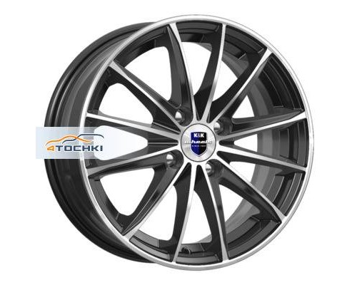 Диски Кик 6x15/4x100 ET50 D60,1 Пойнт Бланк (KC884) Алмаз черный