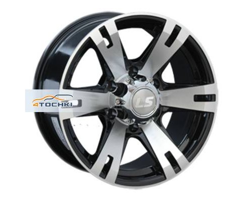 Диски LS 8x17/6x139,7 ET25 D106,1 182 BKF (конус, Колпак+лого)
