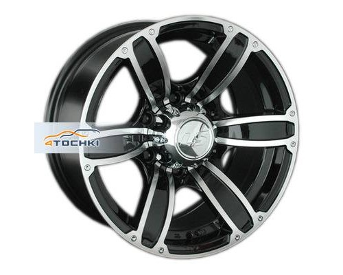 Диски LS 8x17/6x139,7 ET10 D107,1 766 BKF (конус, Колпак+лого)
