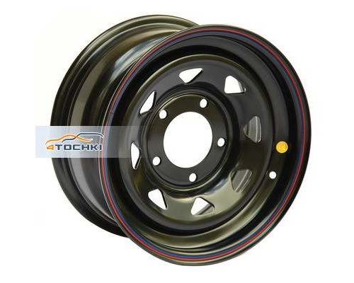Диски Off-Road Wheels 7x15/5x139,7 ET25 D98,5 ВАЗ Нива черный (треуг.)
